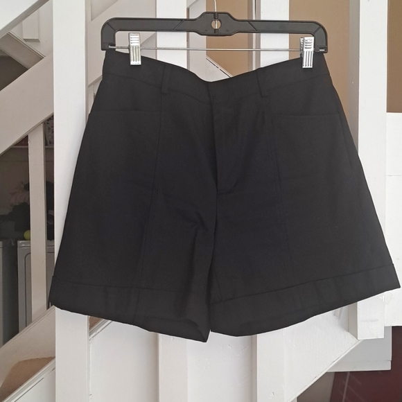 Ralph Lauren Black Label midrise short shorts with cuff EUC sz6 - Picture 1 of 7